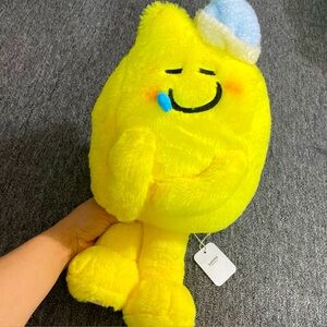 Lemon8 Sleepy Lemon Doll Plush Yellow Blue Hat  NWT Soft 15"